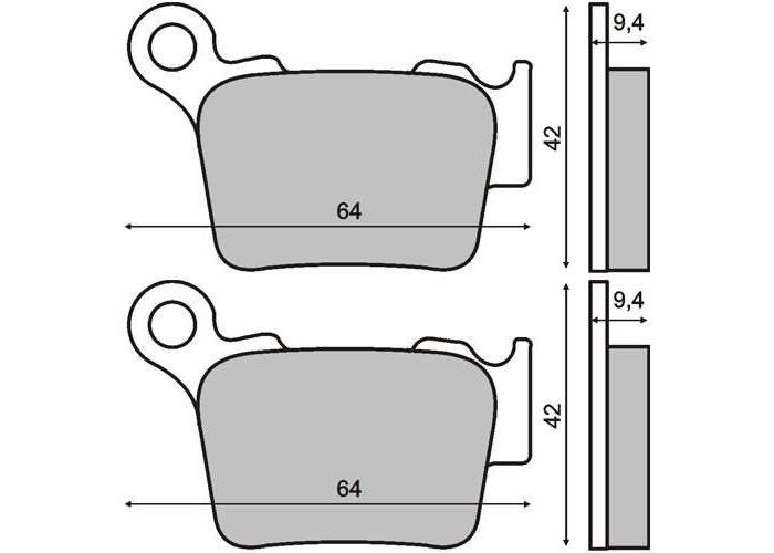 Placute frana spate Husqvarna/KTM 125-525